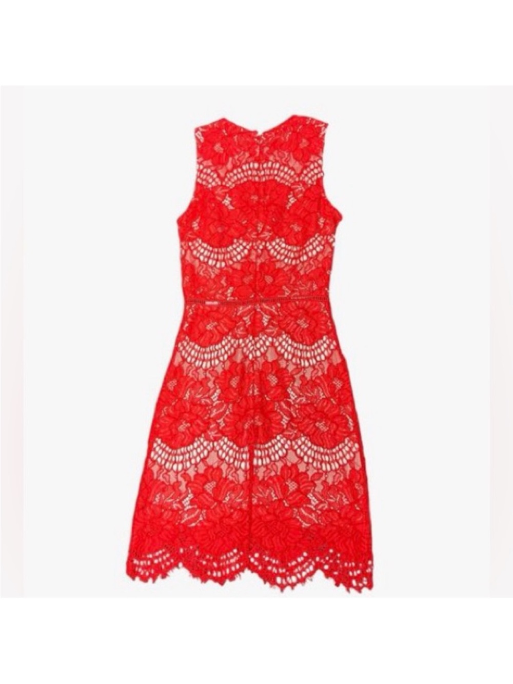 H&M Bright Red Lace Dress
